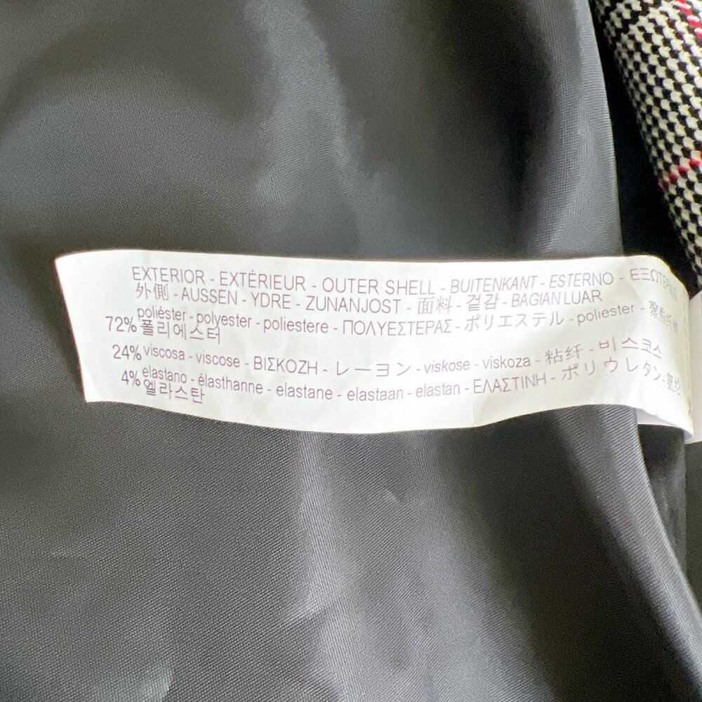 Zara Basic Womens Checked Jacket Blazer Button Cl… - image 6